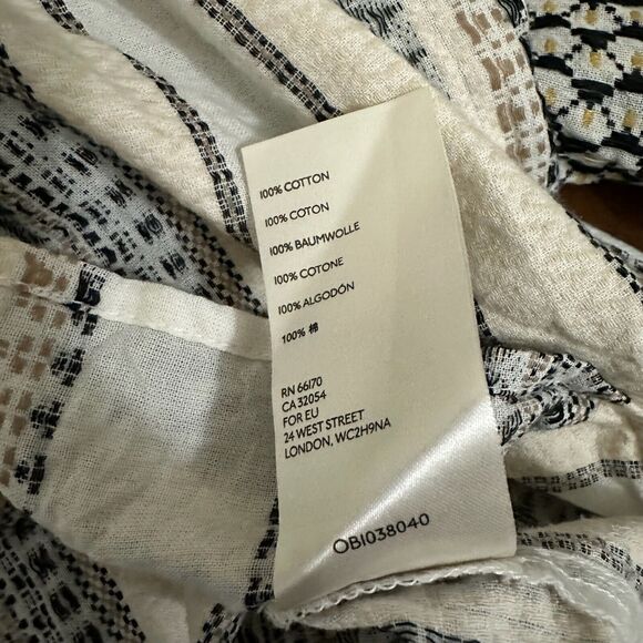 FREE PEOPLE Running On A Dream Top Womens S Multicolor Bell Sleeve Boho Peasant - Picture 11 of 13